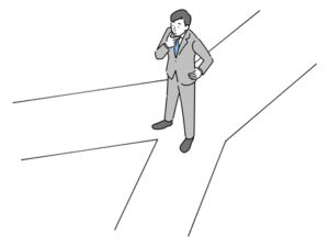 止まる